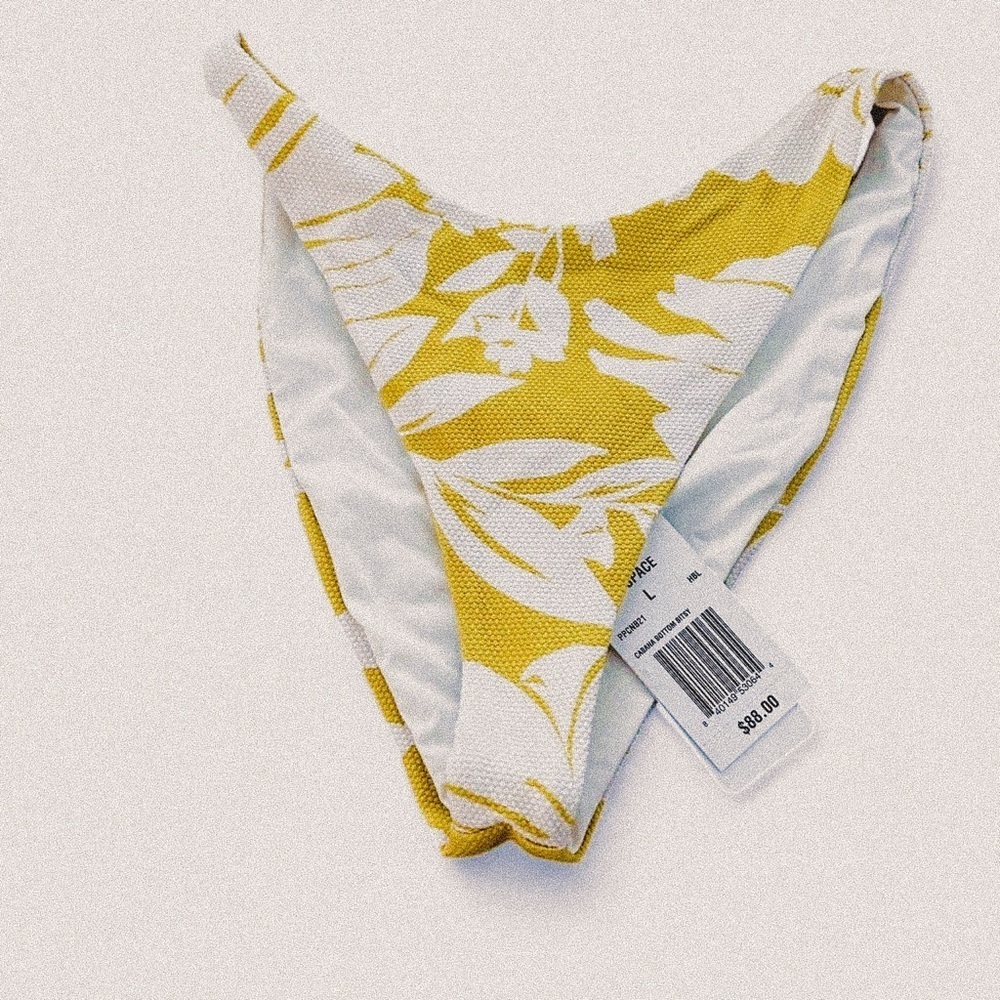 l'space havana blooms cabana yellow Tropical burst bikini bottoms Large